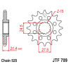 Pignon JT SPROCKETS acier anti-bruit 709 - 525 - 1126802001