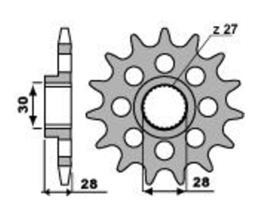 Pignon PBR acier standard 2148 - 525 - 1077588001