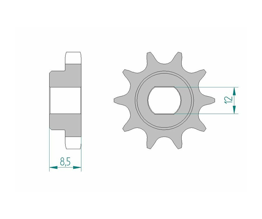 Pignon AFAM acier standard 94124 - 415 - 1077167002
