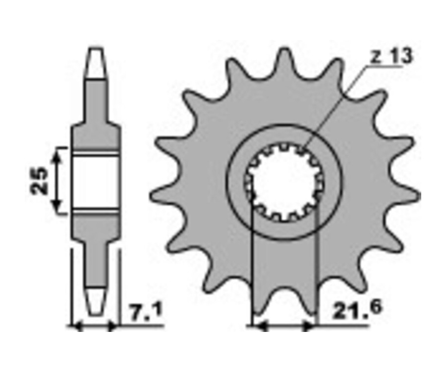 Pignon PBR acier standard 585F - 520 - 1077767003