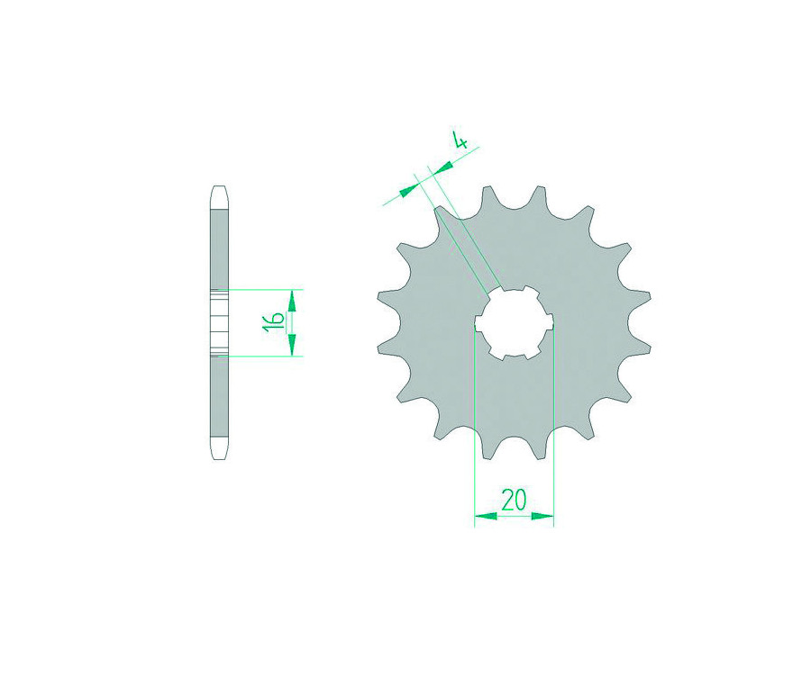 Pignon AFAM acier standard 22101 - 420 - 1075721001