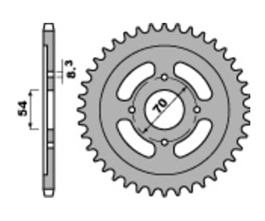 Pignon PBR acier standard 263 - 428 - 1077643006