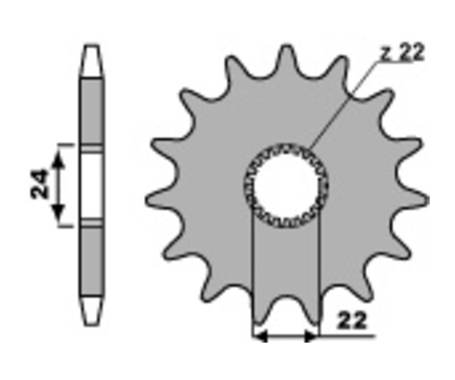 Pignon PBR acier standard 406 - 520 - 1077694003