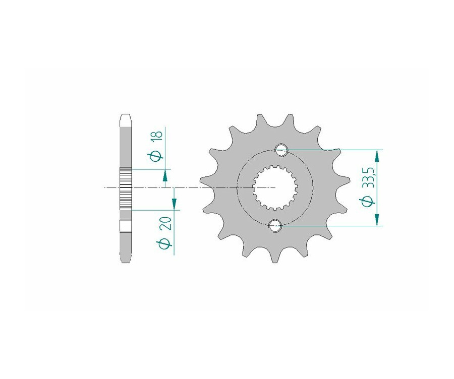 Pignon AFAM acier standard 20211 - 420 - 1074633002