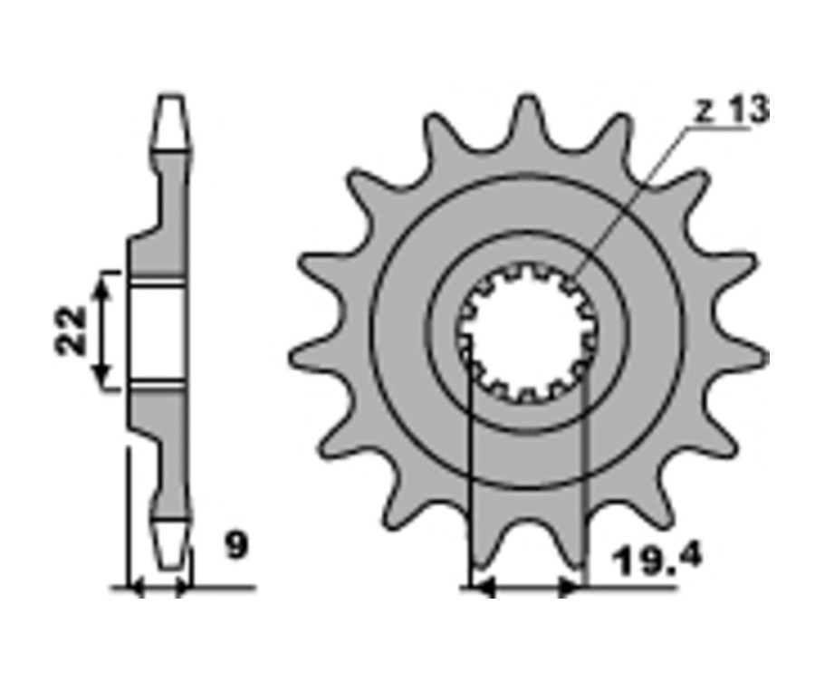 Pignon PBR acier standard 2259 - 520 - 1077624001