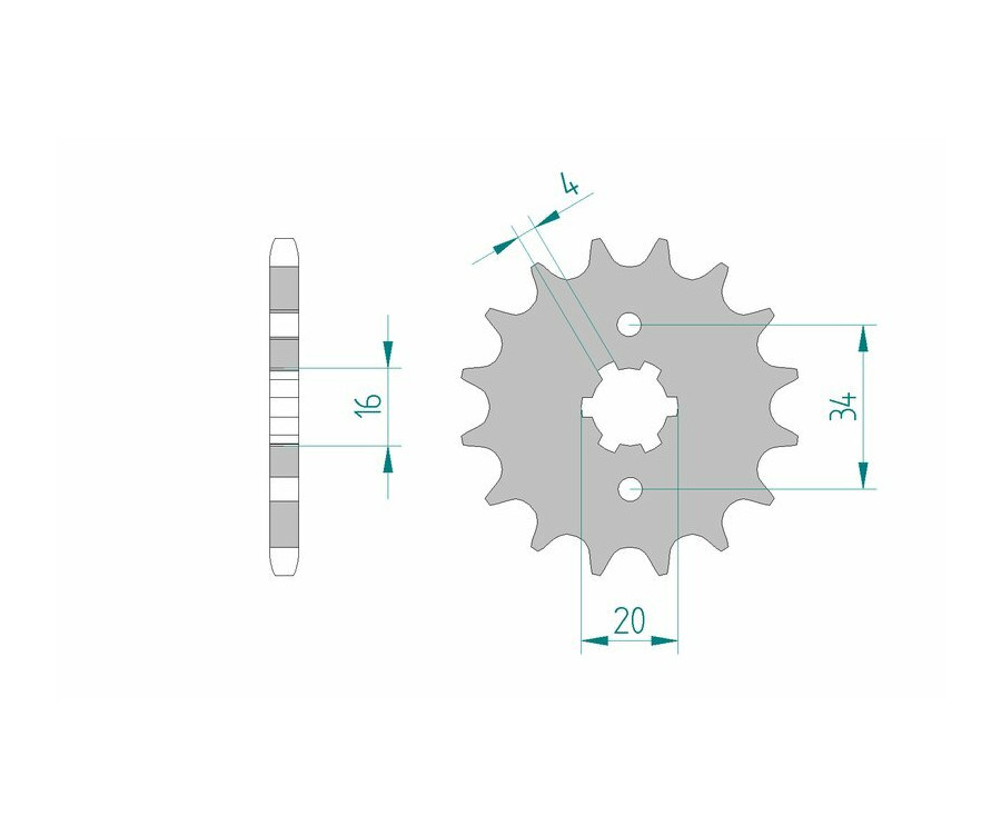 Pignon AFAM acier standard 21200 - 428 - 1075257002