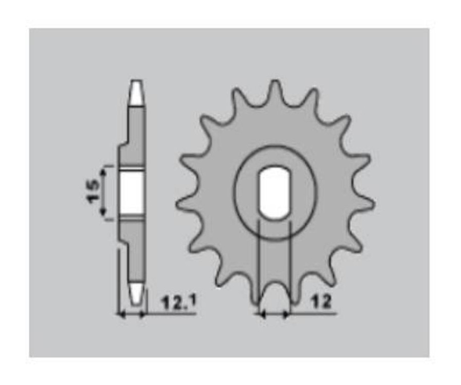 Pignon PBR acier standard 2105 - 428 - 1125391001