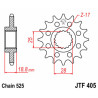 Pignon JT SPROCKETS acier standard 405 - 525 - 1077368001