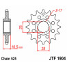 Pignon JT SPROCKETS acier standard 1904 - 525 - 1077300002