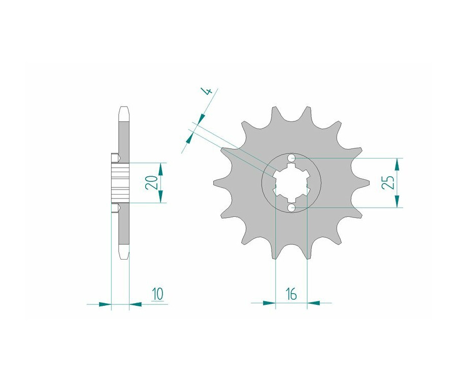 Pignon AFAM acier standard 64200 - 520 - 1077127001