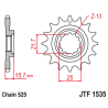 Pignon JT SPROCKETS acier anti-bruit 1535 - 525 - 1126790001