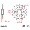 Pignon JT SPROCKETS acier standard 1373 - 520 - 1077241003