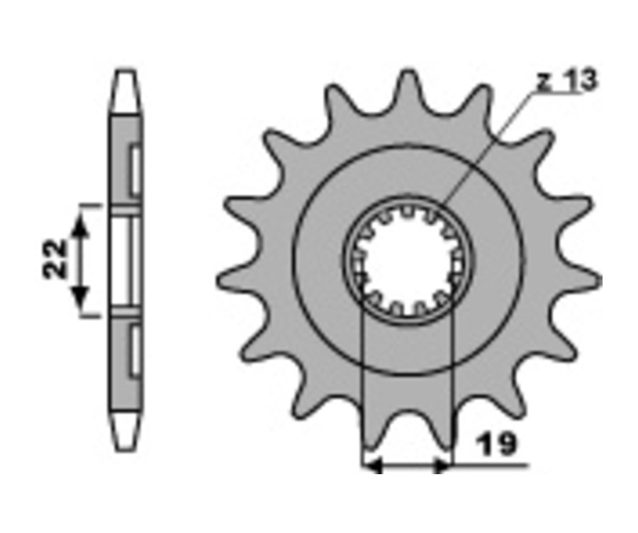 Pignon PBR acier standard 2214 - 520 - 1077614002