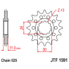 Pignon JT SPROCKETS acier anti-bruit 1591 - 525 - 1126793001