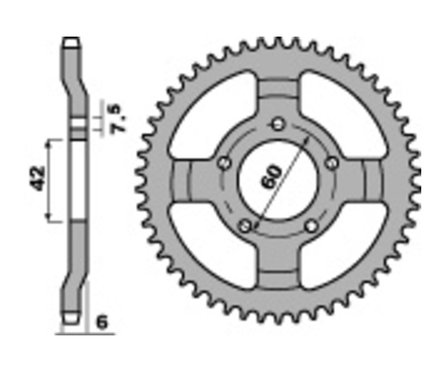 Pignon PBR acier standard 393 - 520 - 1108880001