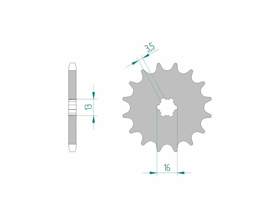 Pignon AFAM acier standard 22102 - 428 - 1075732001