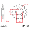 Pignon JT SPROCKETS acier anti-bruit 1332 - 525 - 1126787002