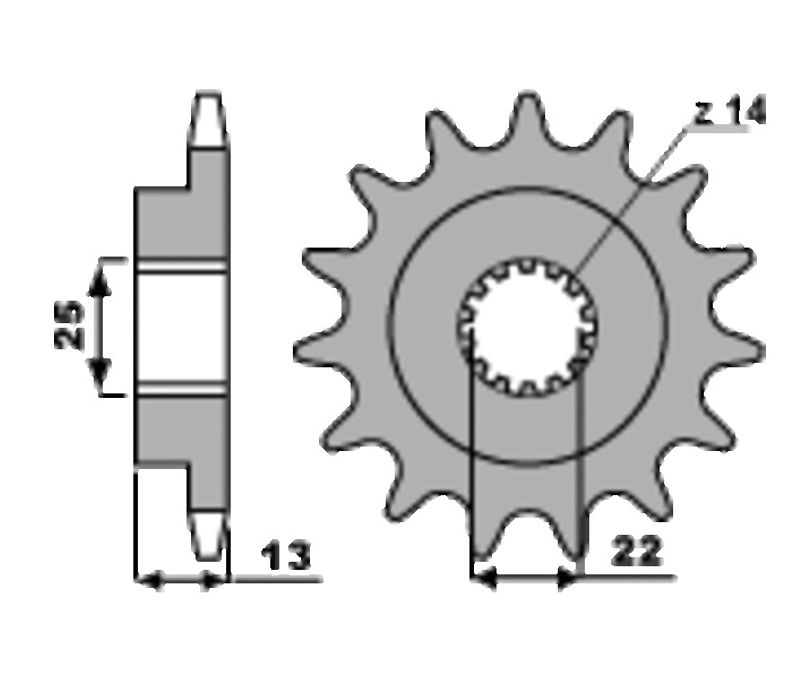 Pignon PBR acier standard 2201 - 525 - 1077610002