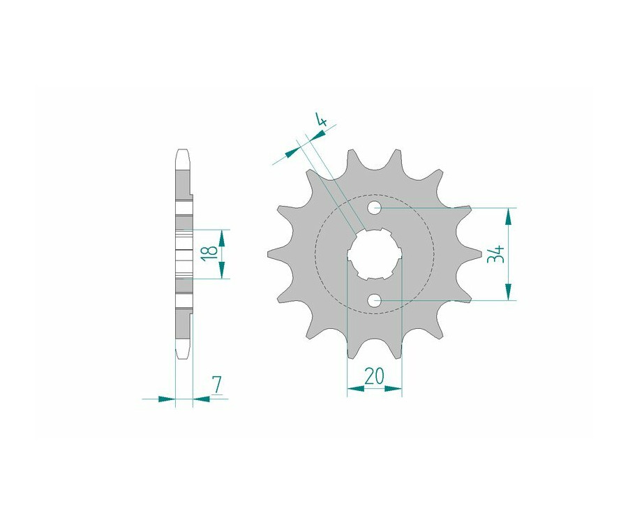 Pignon AFAM acier standard 20202 - 520 - 1074546002