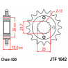 Pignon JT SPROCKETS acier standard 1042 - 520 - 1077200001