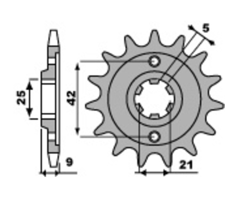 Pignon PBR acier standard 576 - 428 - 1077760001