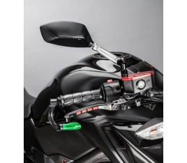 Paire de rétroviseurs LIGHTECH 2xM10x1,25D+1xM10x1,25G noir