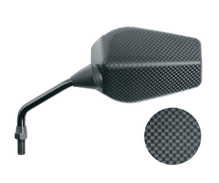 Rétroviseur VICMA F1 rectangulaire gauche universel M10/125 - carbone - 1083926002