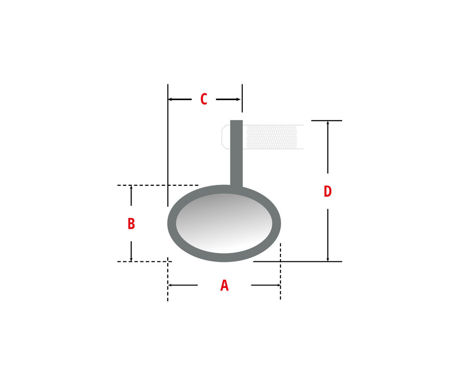 Rétroviseur embout de guidon HIGHSIDER Conero 2 long - à l'unité - 1108677002