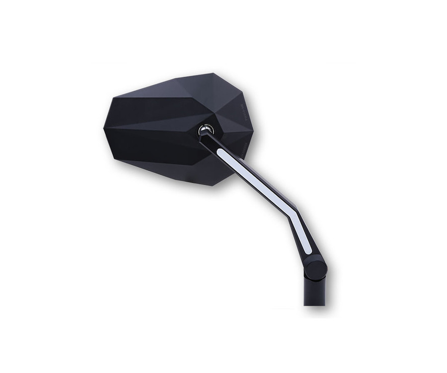 Rétroviseur HIGHSIDER Stealth-X3 avec feu de position LED - par paire - 1108388