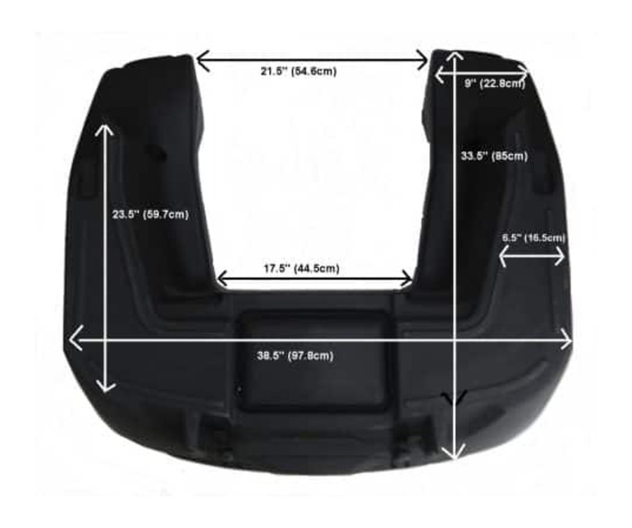 Coffre arrière ART Touring quad noir 125L - 1066939