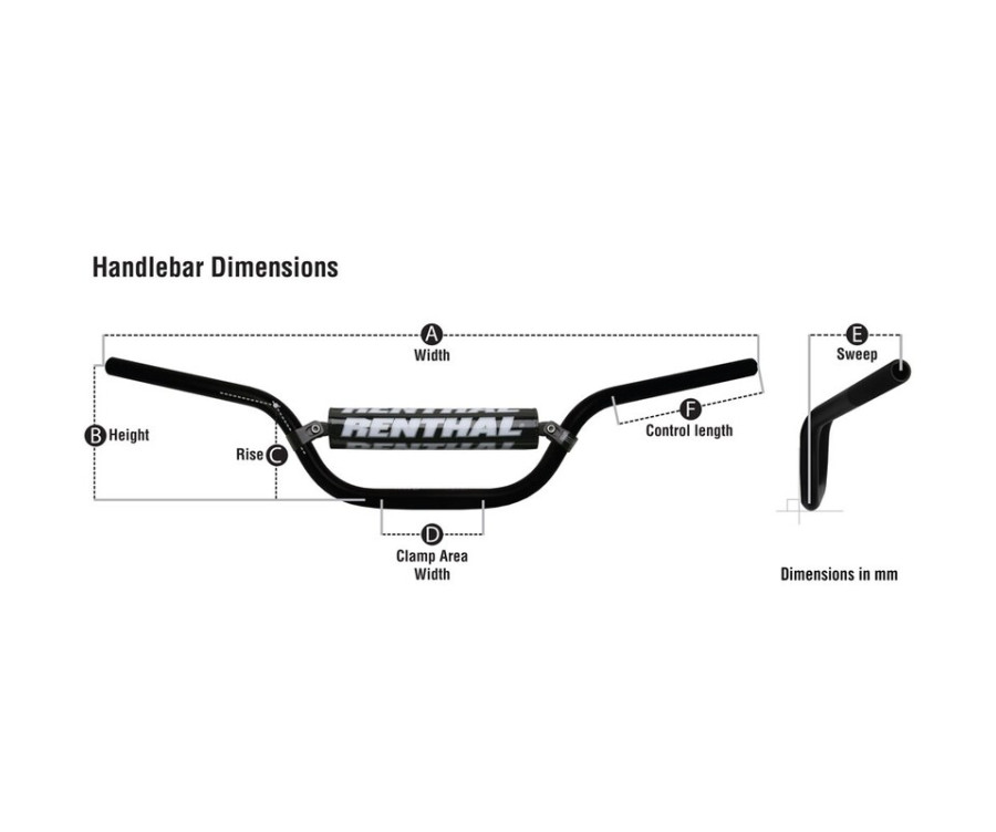 Guidon RENTHAL Twinwall 999 McGrath/KTM SX125-450 - 1081489003