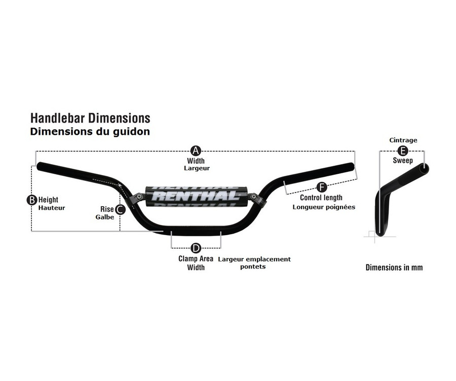 Guidon RENTHAL Twinwall 994 KTM High - 1081485004