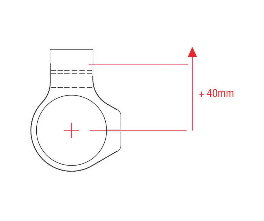 Guidons bracelet LIGHTECH +40mm - 10° - 1081293001