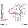 Pignon JT SPROCKETS acier standard 1901 - 520 - 1128038001