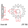 Pignon JT SPROCKETS acier standard 783 - 428 - 1128063001