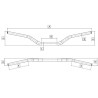 Guidon TOMASELLI HRN aluminium - Bas - 1127971