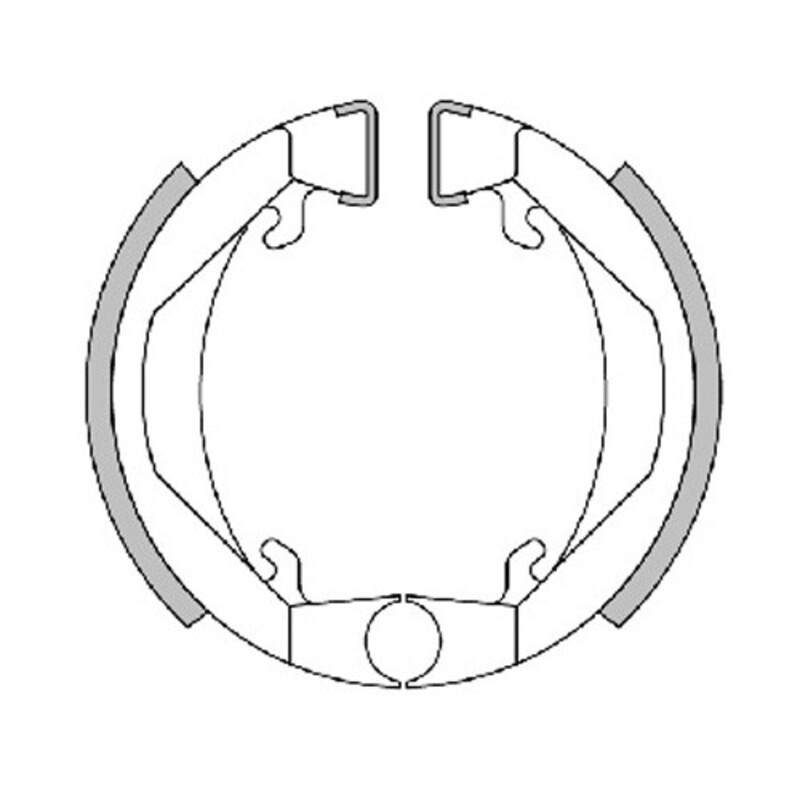 Mâchoires de frein POLINI For Race 80x18 avec ressorts - 1128213