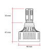 Kit LED ampoules pour phare origine RACETECH Replacement 12V 32W - x1 - 1080060