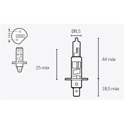 Ampoule V PARTS H1 12V 55W - 1079304