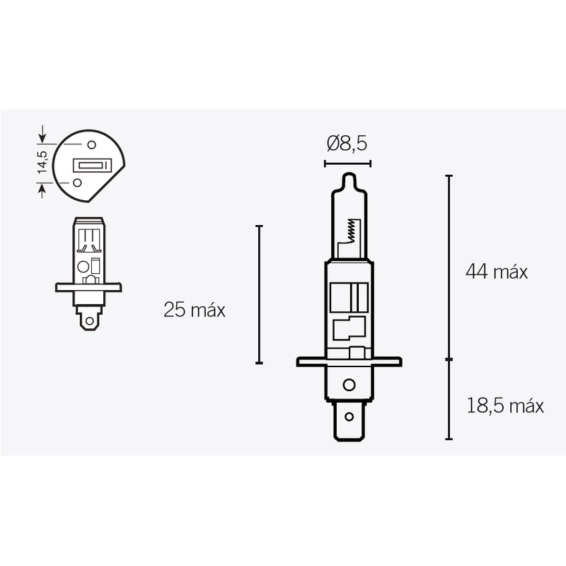 Ampoule V PARTS H1 12V 55W - 1079304