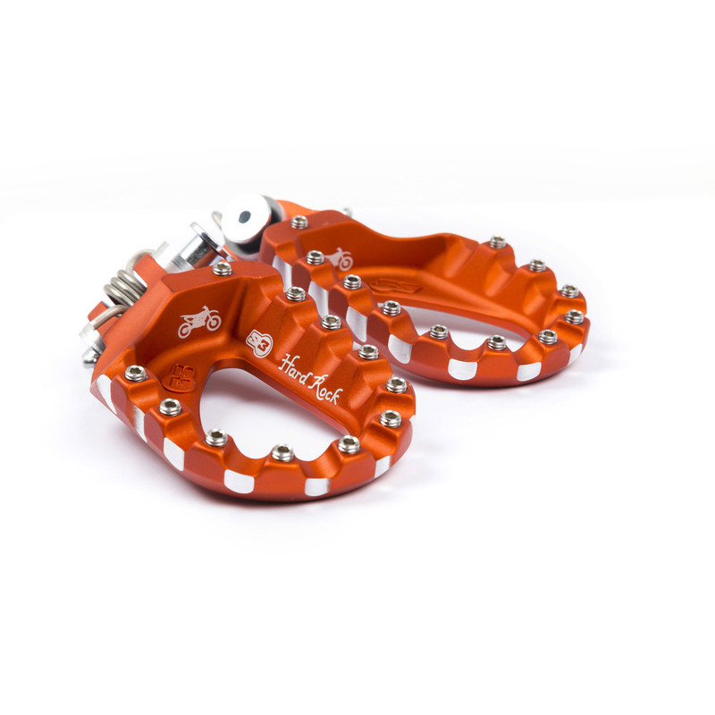 Repose-pieds S3 Hard Rock Enduro aluminium orange - 1081786002