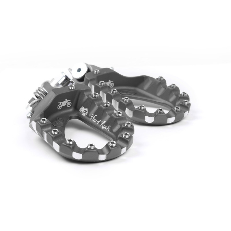 Repose-pieds S3 Hard Rock Enduro aluminium titane - 1081786004