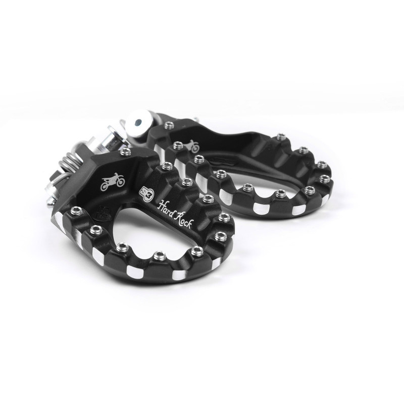 Repose-pieds S3 Hard Rock Enduro aluminium noir - 1081786001
