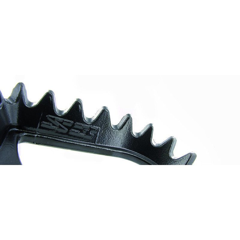 Repose-pieds S3 Hard Rock position centrale acier noir - 1061083