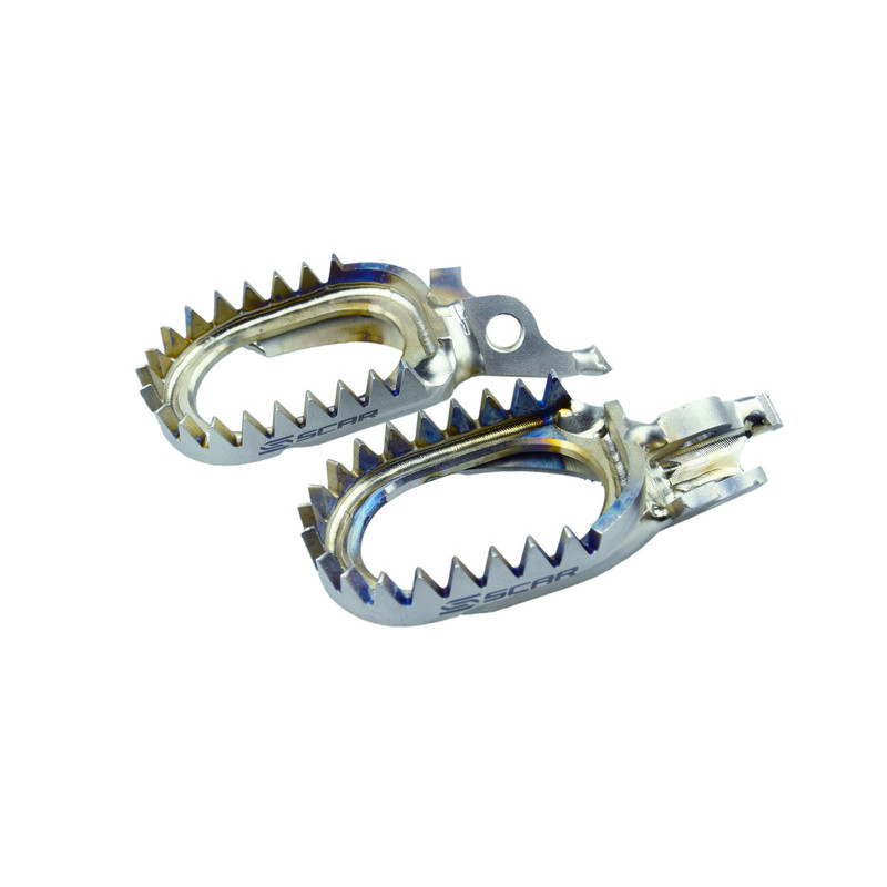Repose-pieds SCAR anti-boue titane - 1057276