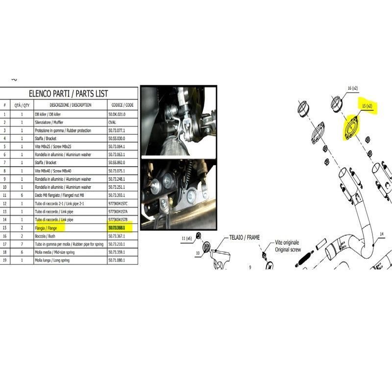 Pièce SAV MIVV bride - 1121408