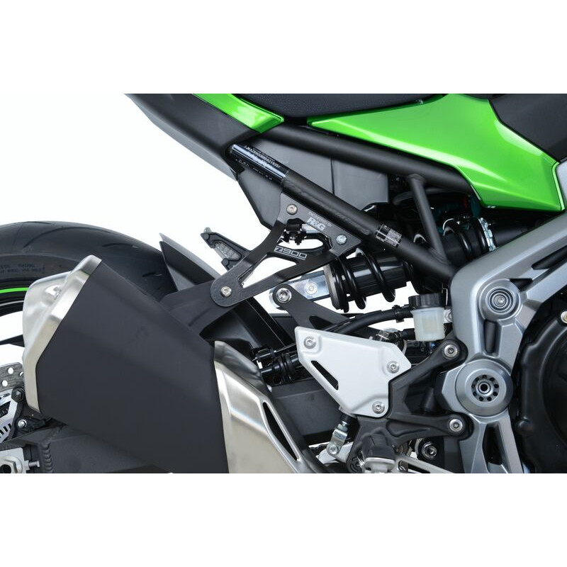 Patte de fixation de silencieux R&G RACING noir Kawasaki Z900 - 1070715