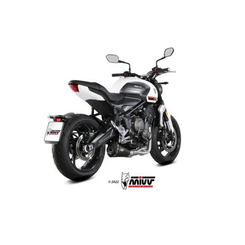 Ligne complète MIVV Delta Race Steel Black/carbone - Triumph Trident 660 - 1111202