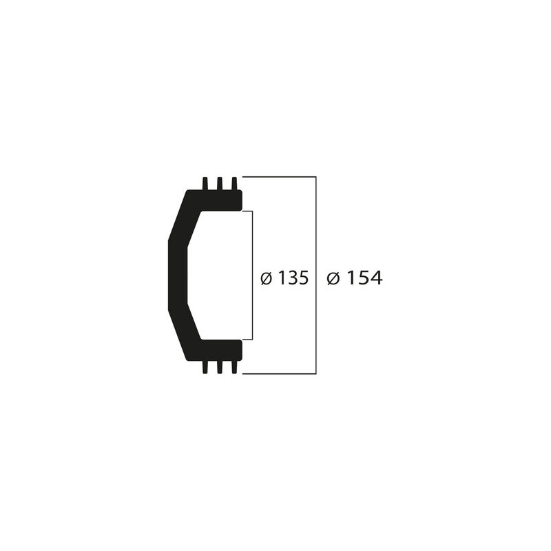 Cloche d'embrayage MALOSSI Maxi Wing ø135 mm - 1123599