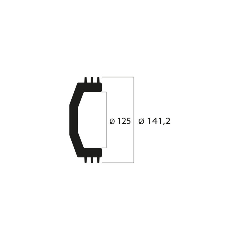 MALOSSI Maxi Wing Clutch Bell ø 125 mm Weight 950 Gramm - 1128004